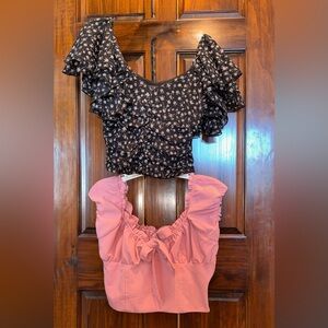 Lulu's and Little Moss Ruffled Blouses